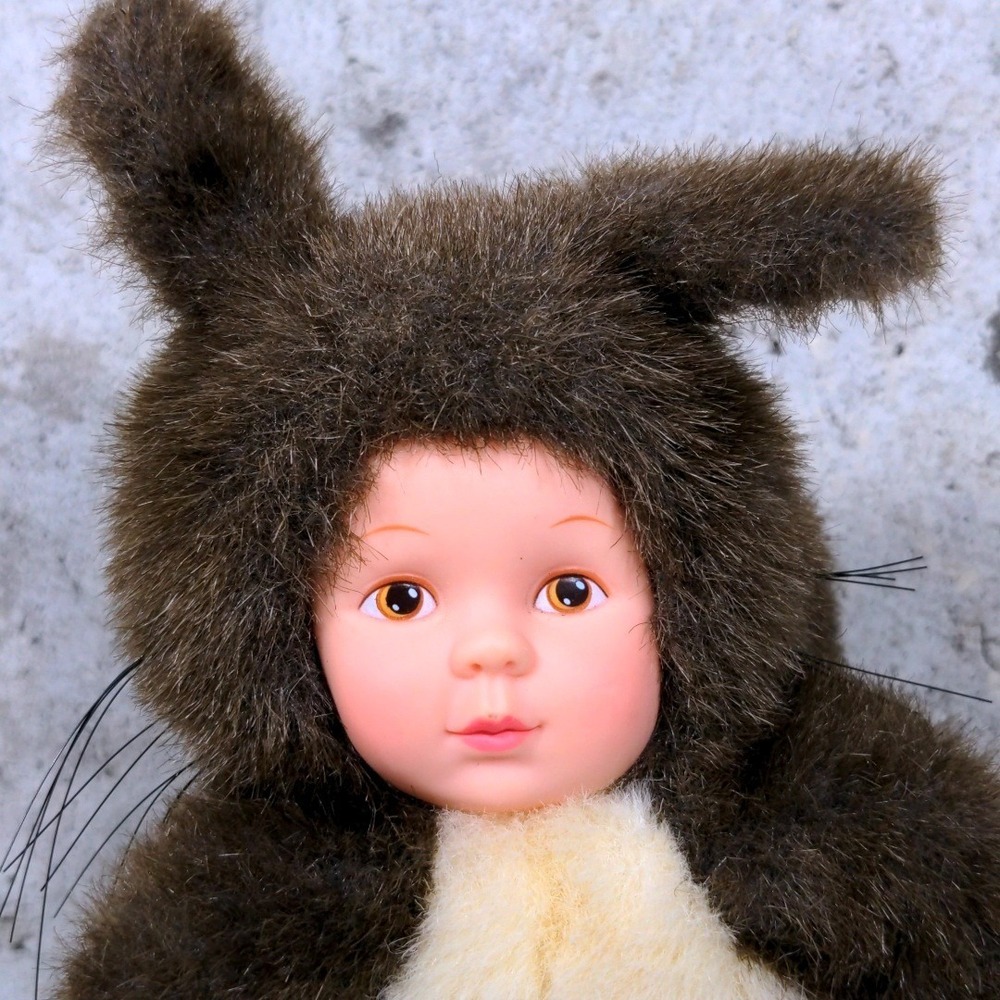 Anne Geddes Brown Squirrel Plush 9" VTG 1998 Baby Beanbag Doll Rare Animal